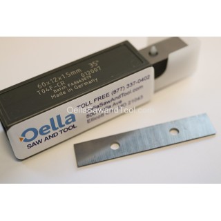 60mm x 12mm x 1.5mm  - 2-edge Carbide Insert - (Sold in boxes of 10.)